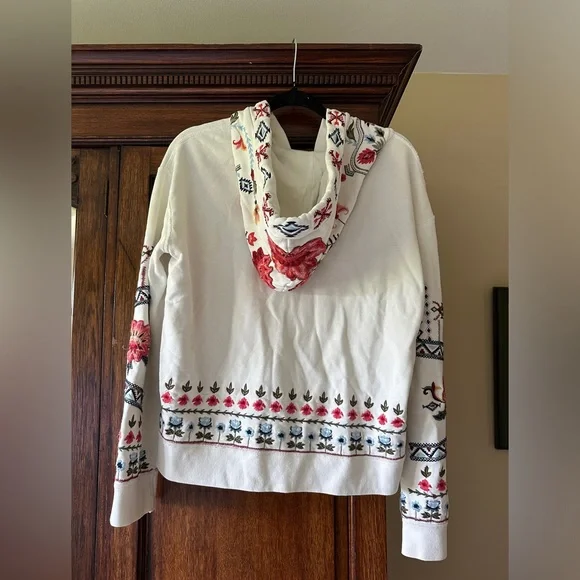 Driftwood Embroidered Teddy Zip-up Hoodie - Picture 3 of 5